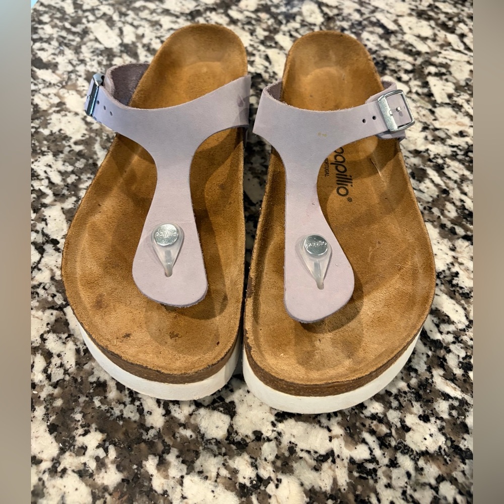 Birkenstock Papillio platform gizeh sandal purple EU 39